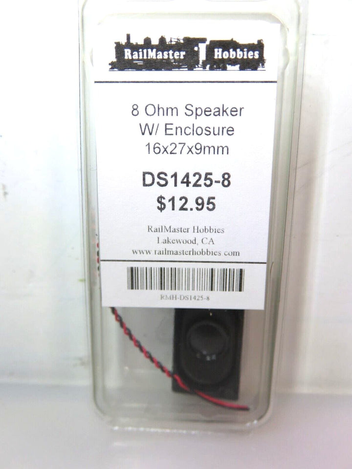 Railmaster Hobbies DS1425-8 16x27x9mm Speaker with Enclosure 8 Ohm image 1