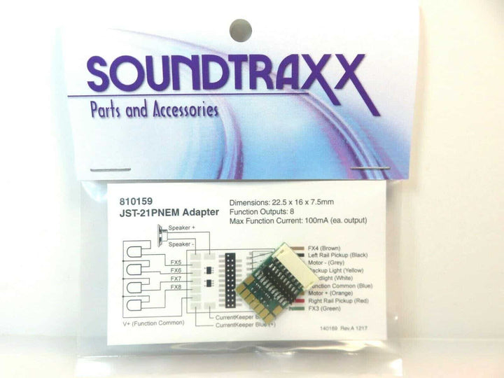 SoundTraxx 810159 Adapter Kit, JST-9P to NEM-21P image 1