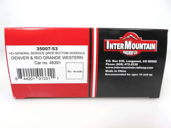 Intermountain 35007-53 HO General Service Drop Bottom Gondola Rio Grande D&amp;RGW image 3