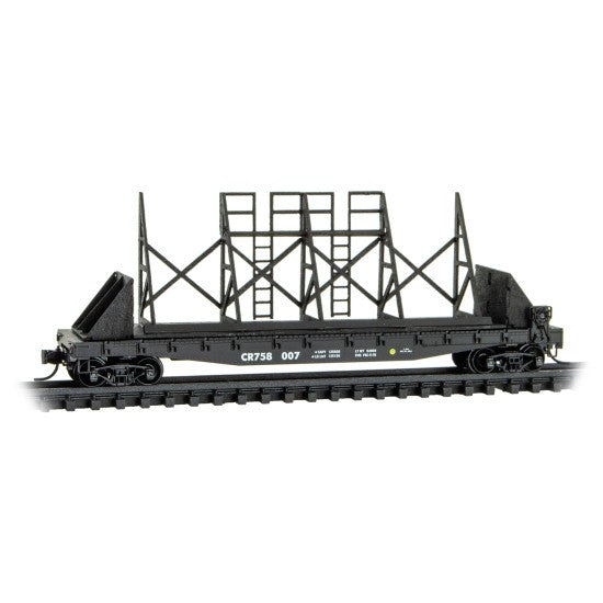 Micro Trains 04500790 N Scale 50' Flatcar Conrail Road #758007 NIB