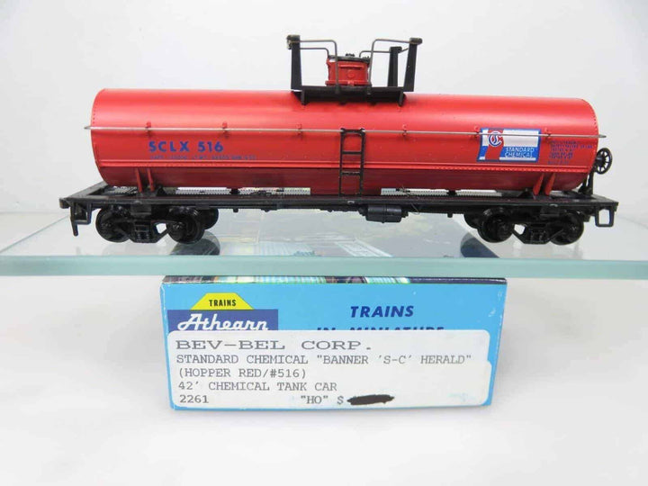 Bev-Bel Athearn HO Scale 42' Chemical Tank Car Standard Chemical Banner Herald image 1