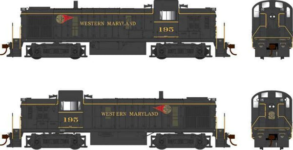 Bowser 25233 HO Scale WM Western Maryland Alco RS-3 Diesel Locomotive #195 NIB image 0