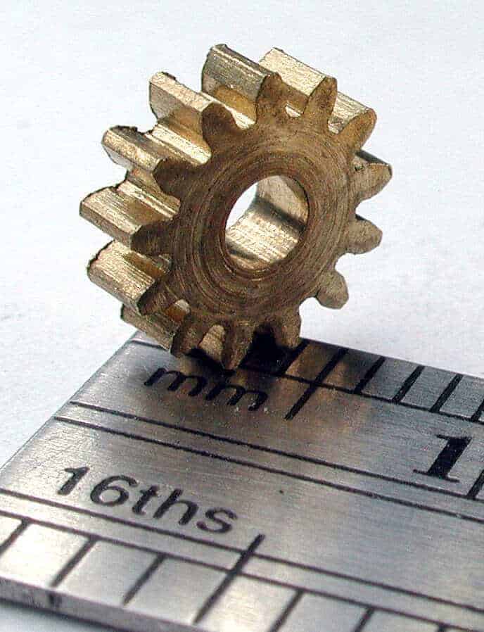Northwest Short Line NWSL 77613-6 13 Tooth Brass Spur Upgrade Gear image 1