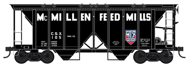 Bowser #42761 HO Scale 70-Ton 2-Bay Covered Hopper McMillen Feed Mills #109 image 0
