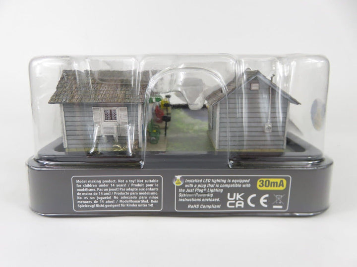 Woodland Scenics BR5073 HO Scale Built-&amp;-Ready Moonlite Motor Court NIB image 4