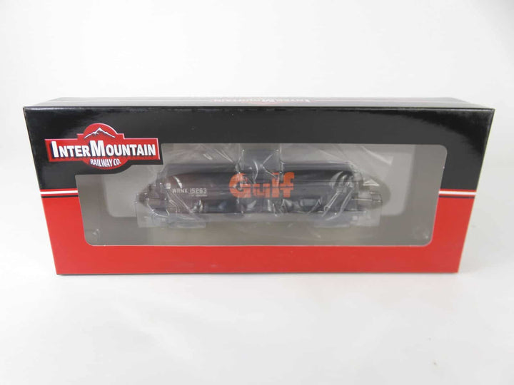 Intermountain 46203-34 HO Scale ACF Type 27 Rivited 10,000 Gallon Tank Car Gulf image 1
