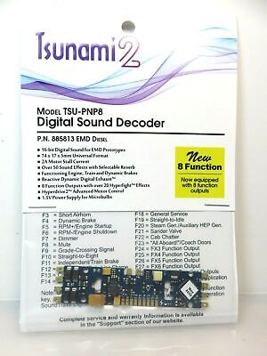 SoundTraxx 885813 TSU-PNP8 EMD 8 Function Tsunami 2 Sound Decoder Diesel Loco image 2