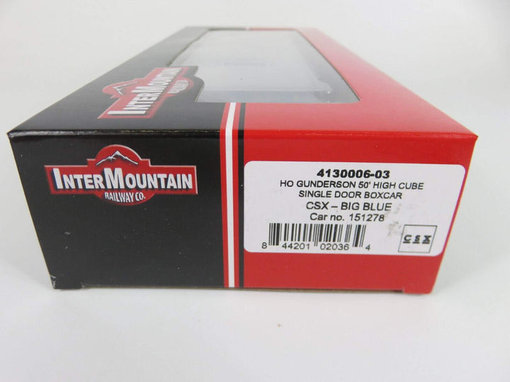 Intermountain 4130006-03 HO Scale CSX Gunderson 50' High Cube Single Door Boxcar image 3