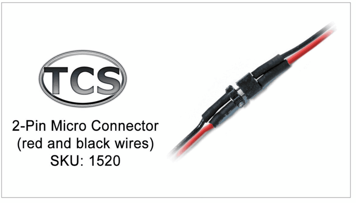 Train Control Systems TCS #1520 2-Pin Micro Connector image 0