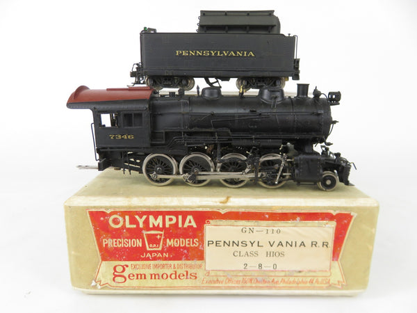 Gem Models GN-110 Brass HO Scale PRR Pennsylvania 2-8-0 H10s Steam Locomotive
