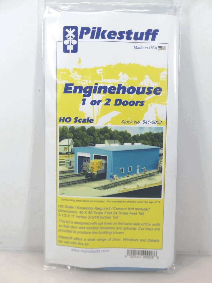 Pikestuff 541-0008 HO Scale Engine House 1 or 2 Doors NIB image 1