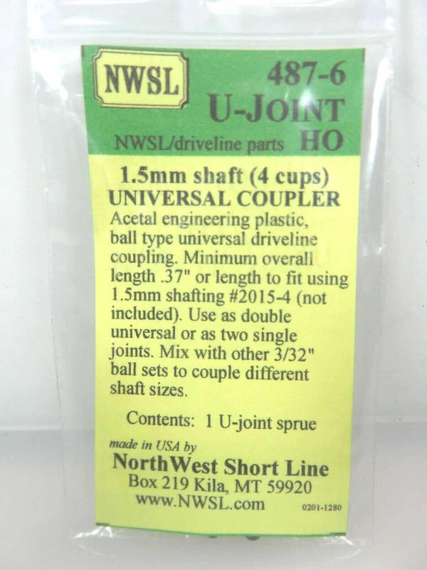 Northwest Short Line NWSL 487-6 Driveline Universal Connector 1.5mm image 0