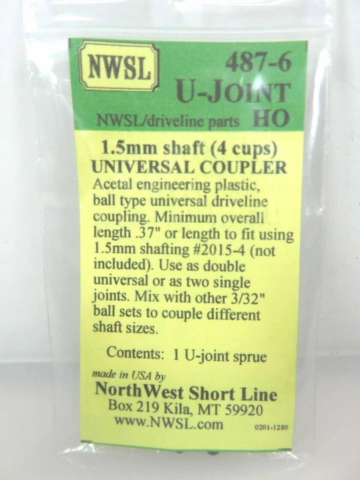 Northwest Short Line NWSL 487-6 Driveline Universal Connector 1.5mm image 0