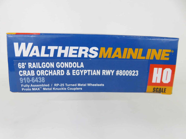 Walthers Mainline 910-6438 HO Scale 68' Railgon Gondola Crab Orchard &amp; Egyptian image 2